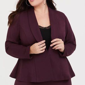 Torrid Purple Peplum Blazer (size 0)